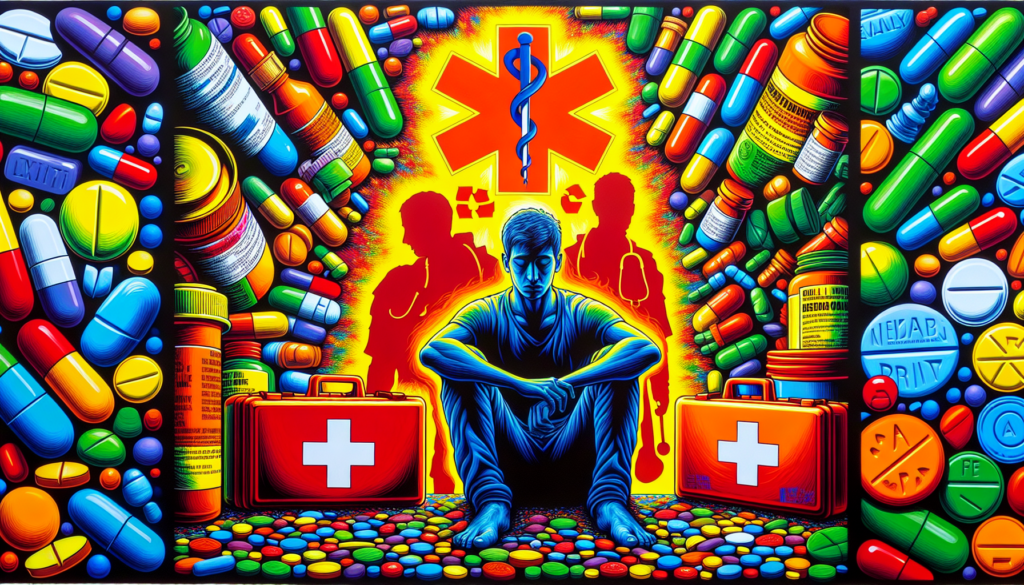 An illustration depicting the risks of suboxone overdose, highlighting safety tips.