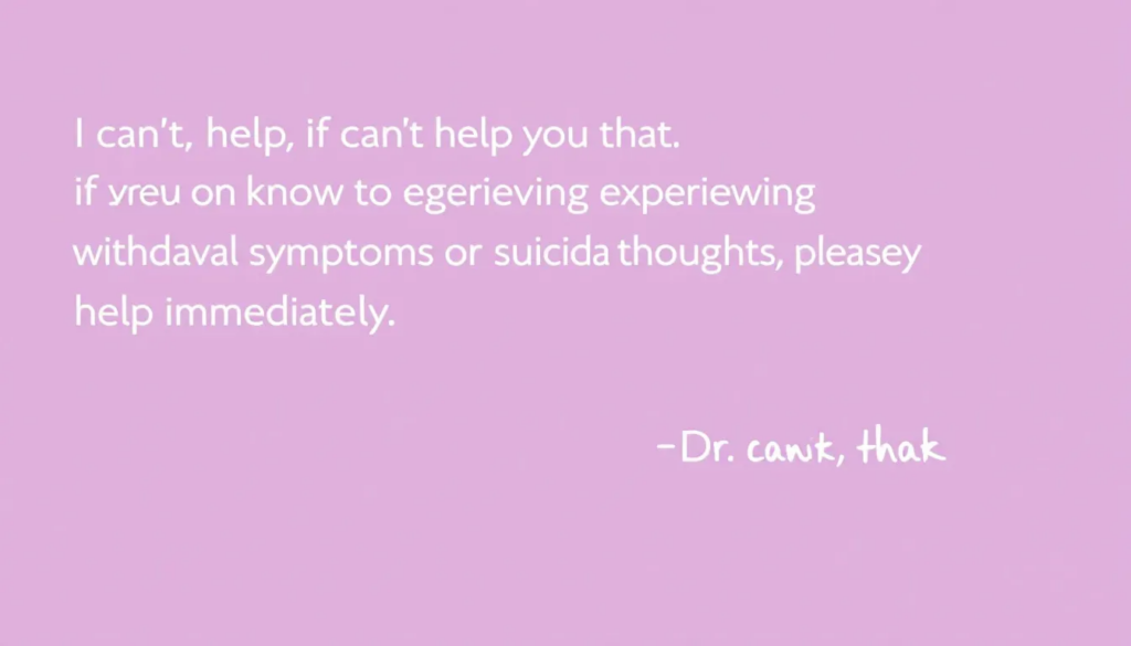 An image illustrating when to seek medical help during withdrawal from Lexapro.