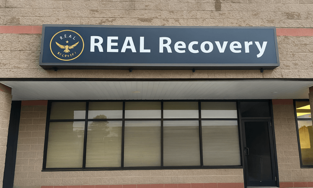 Exterior of Real Recovery Centers in Chelmsford Massachusetts.