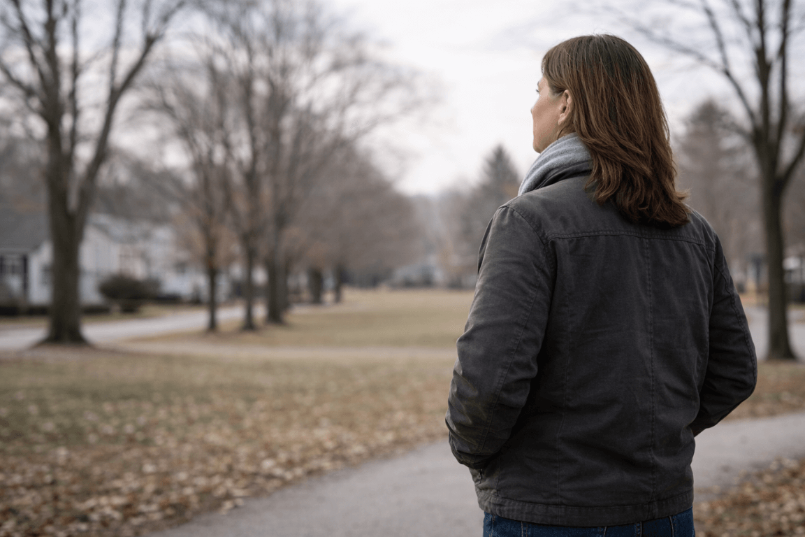 Adult in Massachusetts reflecting on drinking habits after the holidays