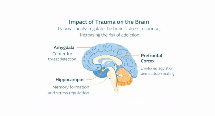 How trauma affects the brain in addiction recovery